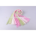 Fashionable Top Quality Two Tone Woven Cashmere Shawl For Lady